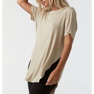 Joah Brown Live In Slouchy Tee Oatmeal Rib OS